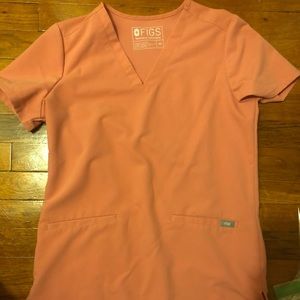 Figs Casma Coral Top XS